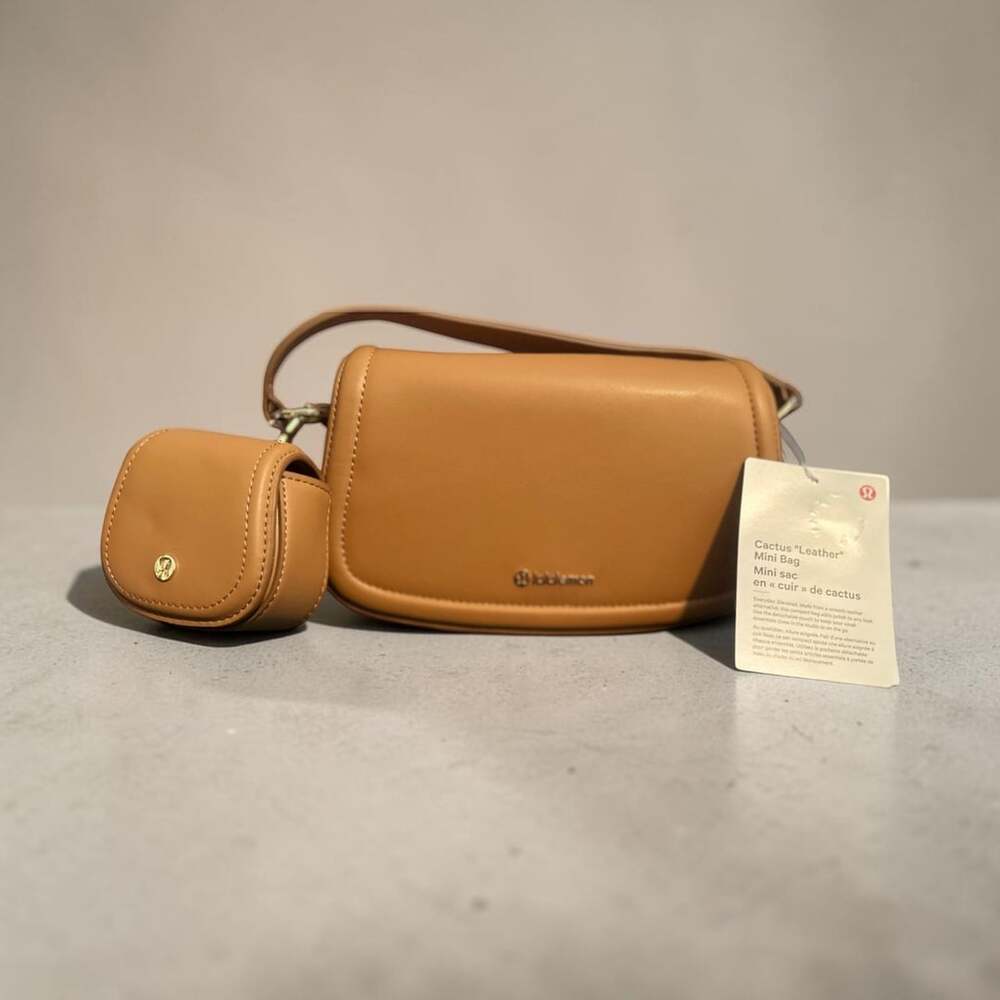 Lululemon Cactus Leather Mini Bag Tan